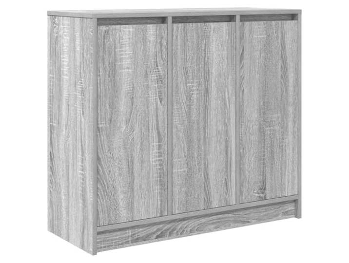 GFMGUEMV Sideboard Grau Sonoma 85x34x76 cm Holzwerkstoff Schrank Stauraumschrank, robuste Holzwerkstoff-Konstruktion, glatte Oberfläche, pflegeleicht, vielseitig nutzbar