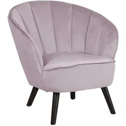 SESSEL Samtstoff Rosa Dala