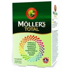 Möller's Total Multivitamine + Omega-3 (28 Tabletten + 28 Perlen)