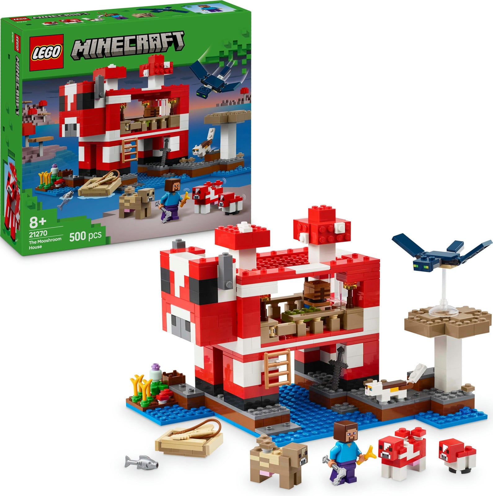 LEGO Minecraft Het Koeienzwamhuis 21270