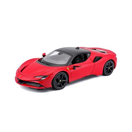 Bburago Ferrari Race & Play SF90 Stradale 1:24 Die-Cast Collectible Auto, diverse kleuren