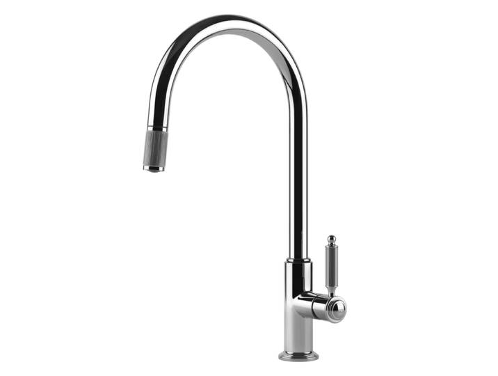 GESSI mitigeur robinet de cuisine 60622 VENTI20 Collection (Chrome - Métal)
