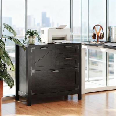 Kodotan sofa Farmhouse File Cabinet with 4 Drawers Lateral Filing Cabinet
