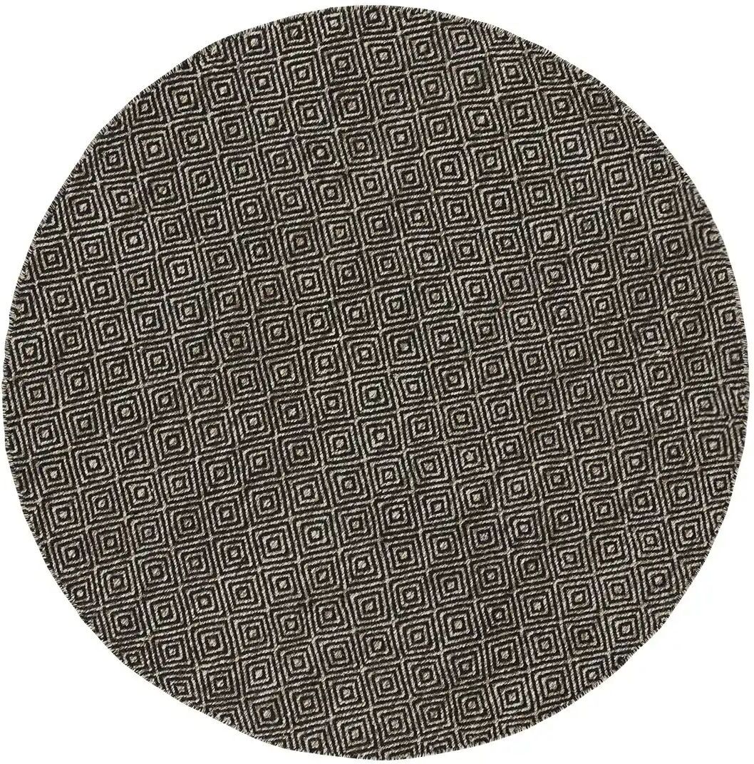 Höffner Naturteppich  Hygge ¦ schwarz ¦ Wolle Ø: 160