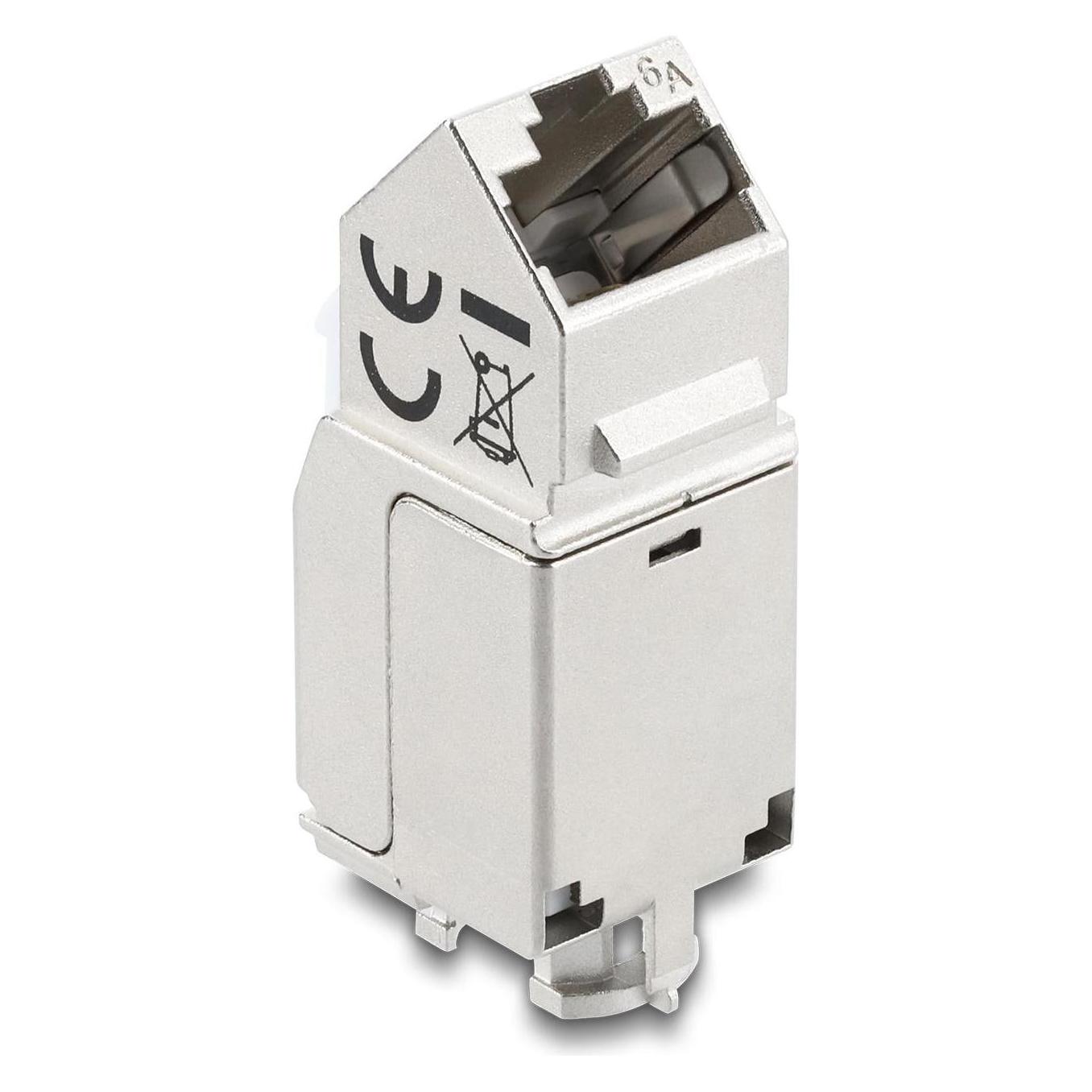 Delock Keystone Modul RJ45 Buchse zu LSA Cat.6A 45° gewinkel (Keystone Modul) (90937)