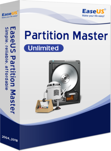 EaseUS Partition Master Unlimited 18 SNEPM70b