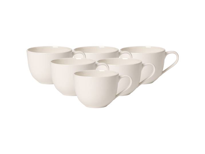 Tasse VILLEROY & BOCH Kaffeetassen For Me 160 ml 6er Set weiß , weiß, Porzellan, Trinkgefäße, Tasse