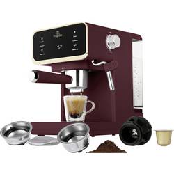 BerlingerHaus Espressomaschine Bordeaux 950 W E.S.E. Pad kompatibel, Display, mit Tassenwärmer BH/9848