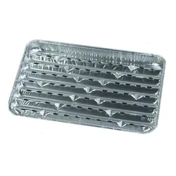 Starpak 50 Grillschalen, Alu eckig 2,5 cm x 23 cm x 34 cm
