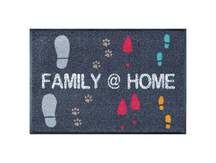 Fuß- & Sauberlaufmatte Family at Home 50 x 0 x 75cm Blau