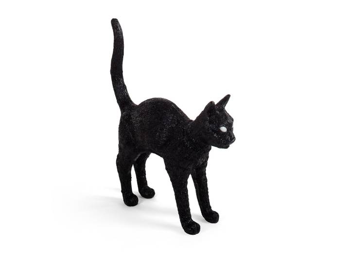 Jobby The Cat Tischleuchte Schwarz - Seletti - Wohnzimmer - Design - Kunststoff