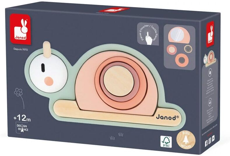 Empilable sensoriel Escargot Sweet Cocoon - Janod
