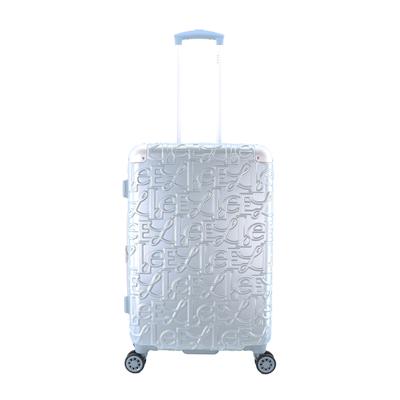 Koffer ELLE "Alors", Gr. B/H/T: 42,5cm x 60cm x 27,5cm, silber (silberfarben), Koffer, ABS