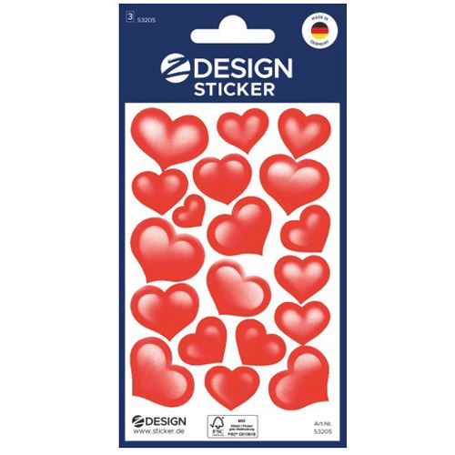 AVERY Zweckform 38 Aufkleber 53205 Herzen