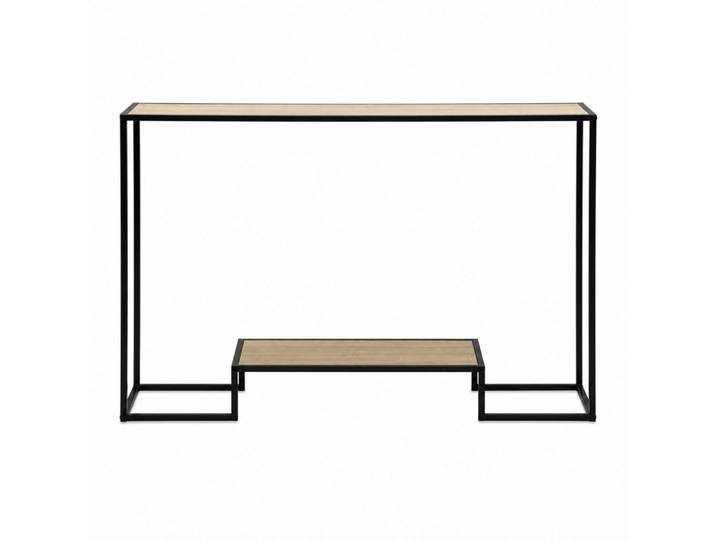 Calicosy Moderne Konsole mit 2 Regalebenen im Eiche Dekor L120cm, Eiche Artisan, 30x80x120 cm, Wohnzimmer, Wohnzimmertische, Konsolentische