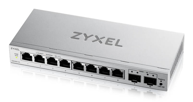 ZyXEL GS1200-10v3 Managed L2 Gigabit Desktop Switch