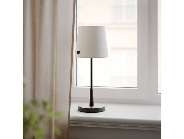 By Rydéns Tischlampe Lumi, schwarz, für Wohn- / Esszimmer, Metall, Tischlampe