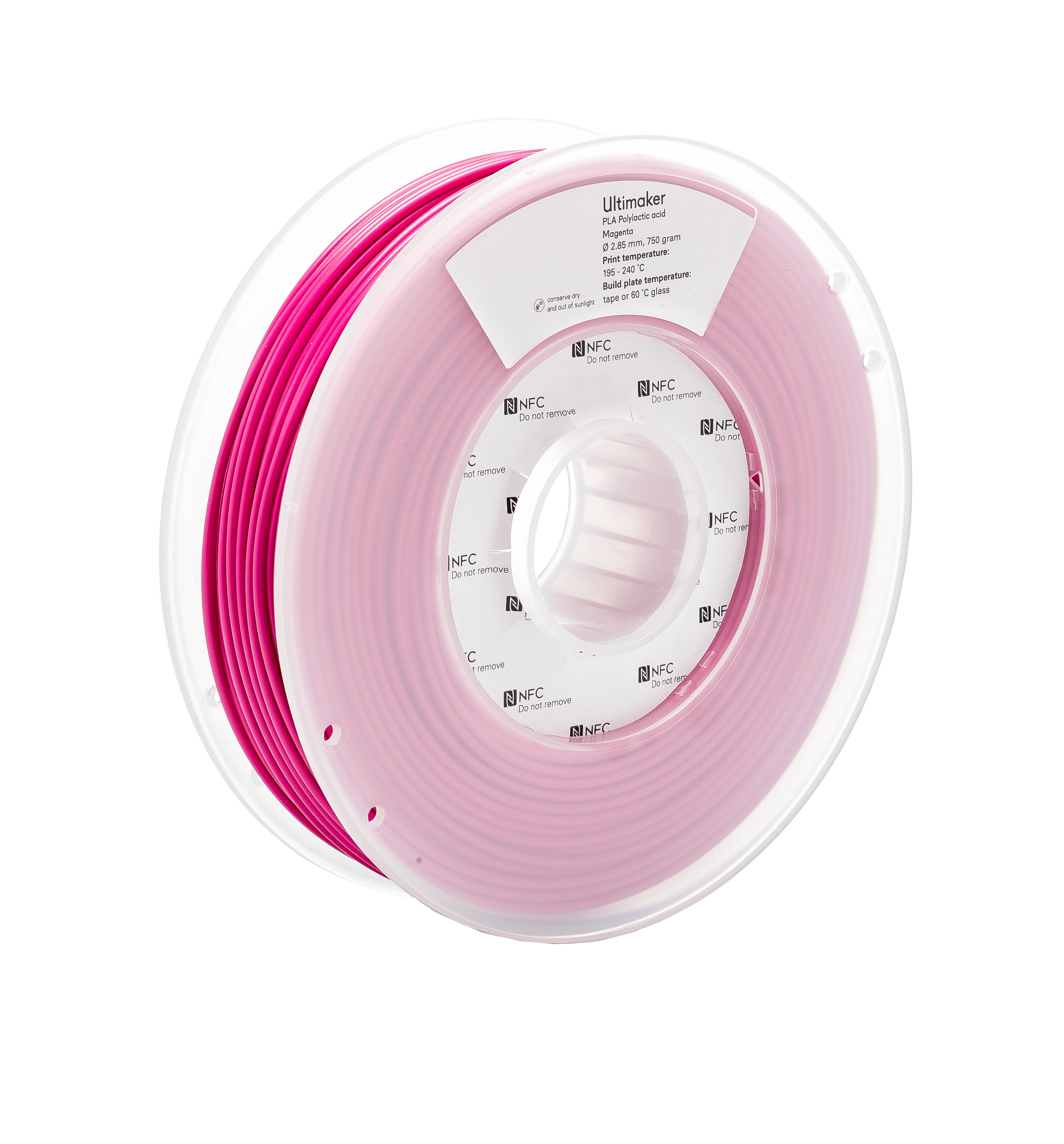 Ultimaker PLA - 2.85 mm - 750 g - Magenta 1617