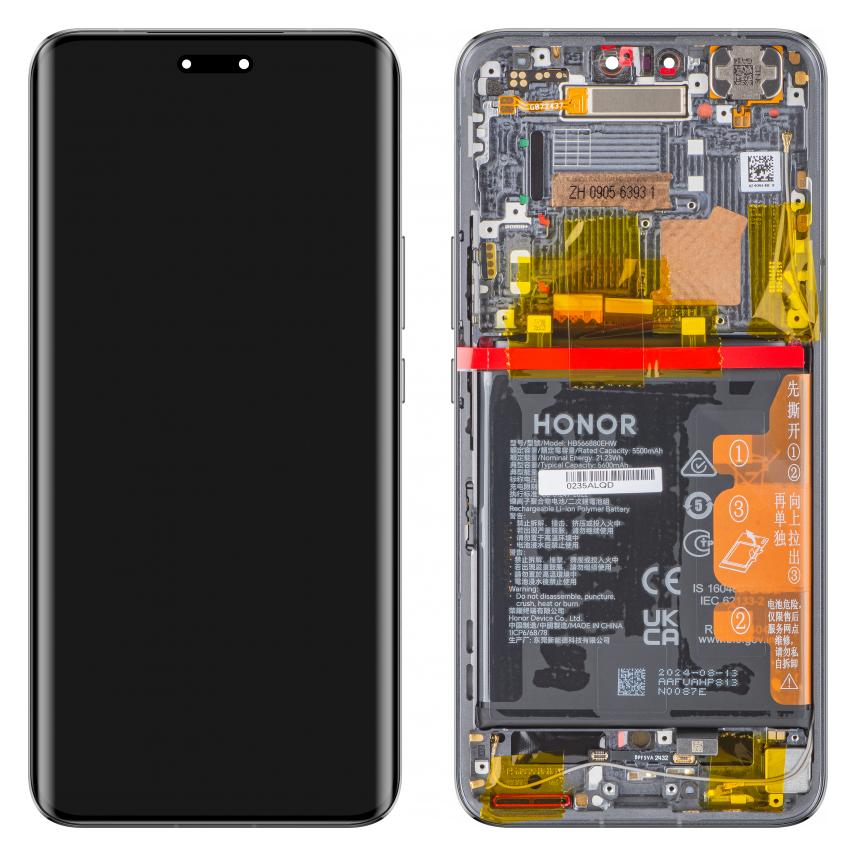 Honor Display Unit für Magic6 Pro, mit Akku, Schwarz (Display, Honor Magic6 Pro) (0235ALQD, 0235AJLM)