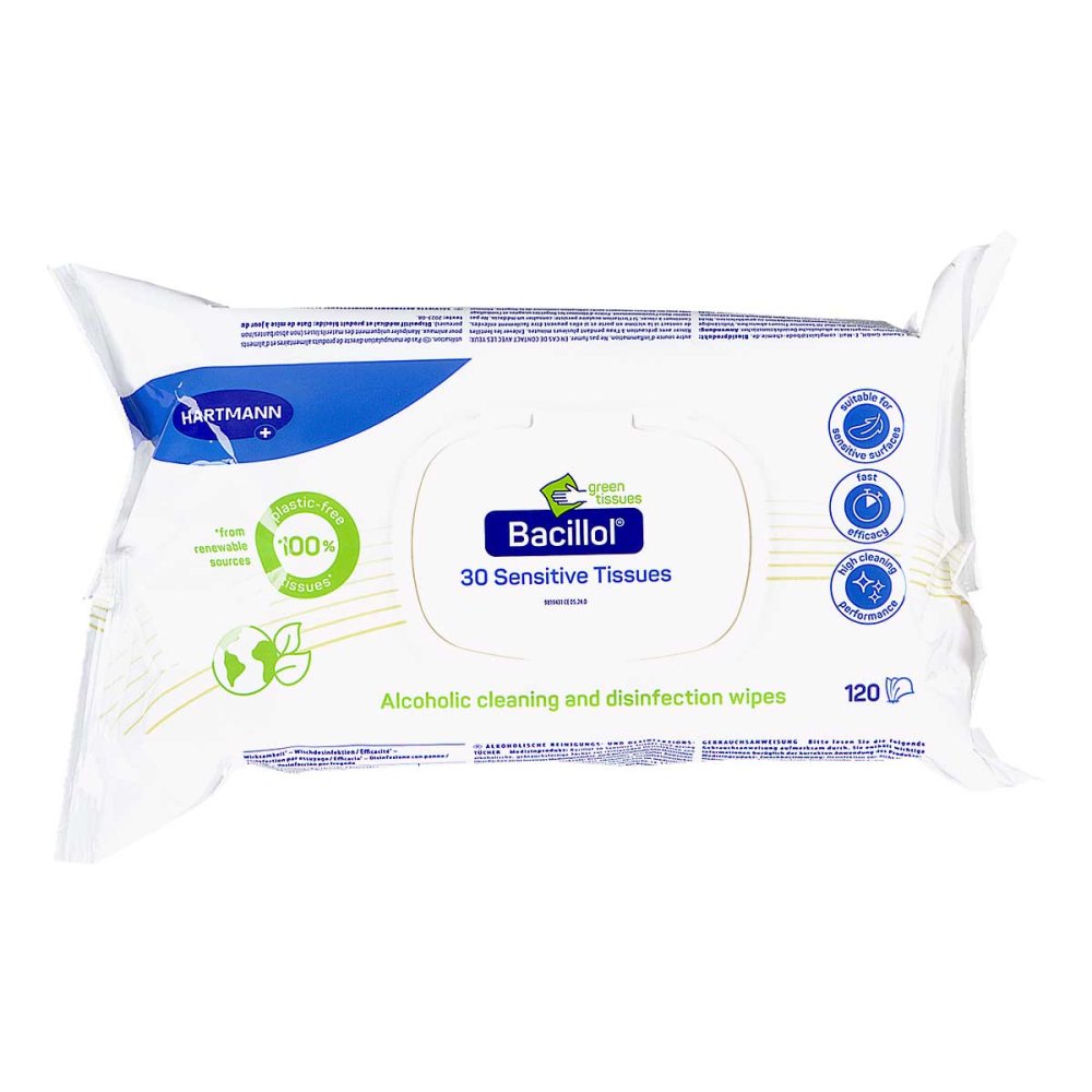 PAUL HARTMANN AG Bacillol 30 Sensitive Green Tissues Flow-pack 18851738