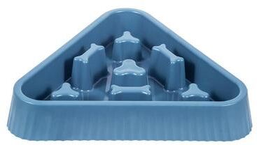 Snug & Styled BoneMaze Slow Feeder Bowl For Dogs & Cats Anti Gulping Non Slip Pet Feeding Dish blue