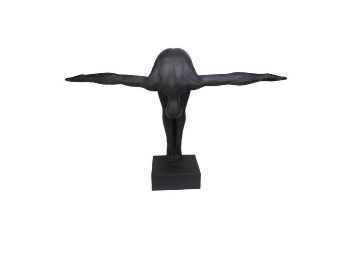 Ambia Home Skulptur, Schwarz, Kunststoff, Uni, 117x80.5x38 cm, Bsci, zum Stellen, handgemacht, handgemalt, Dekoration, Dekofiguren & Skulpturen, Skulpturen
