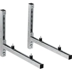 Fischer Konsolenset m. Lärmschutz KSU S - 450, Klimaanlage Zubehör, Silber