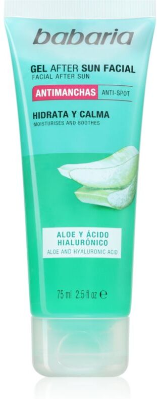 Babaria After Sunbathing Facial Gel facial gel aftersun 75 ml