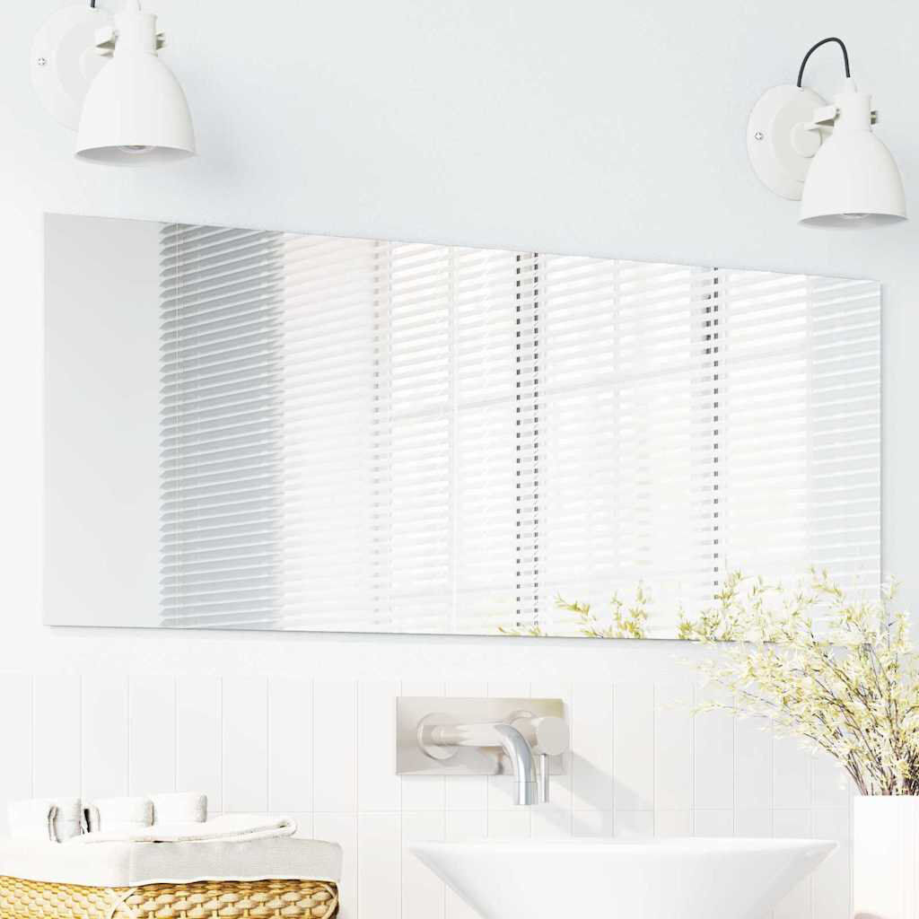 Metro Wall Mirror Tempered Glass Modern Living Room Bathroom Decor For Indoor 100 cm H x 40 cm W