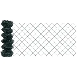 vidaXL Kettenzaun Grün 10 x 0,4 m Stahl