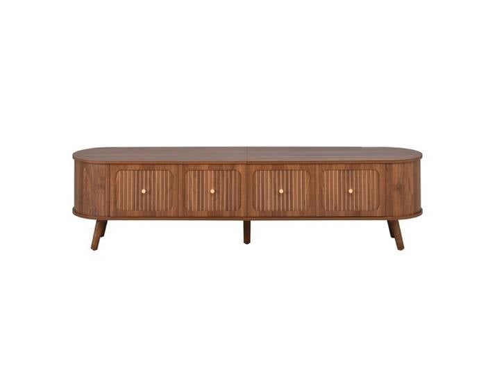 Meuble TV 180 cm – 4 portes – Finition noyer vintage