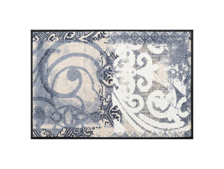 Fuß- & Sauberlaufmatte Arabesque 50 x 75cm Blau/Weiß