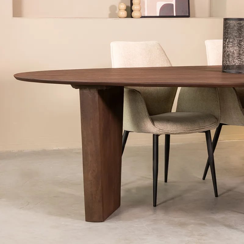 LABEL51 Eetkamertafel Wow - Espresso - Mangohout - 300 cm