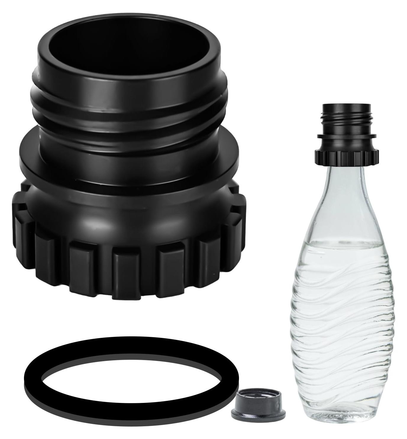 Dripio Glazen flesadapter voor SodaStream Crystal, 0,7 liter