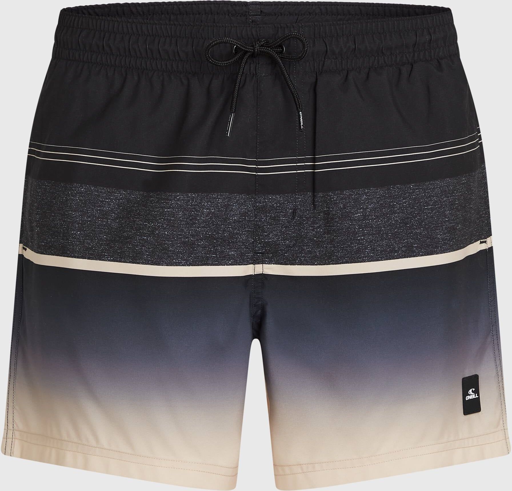 Badeshorts O'NEILL "O'NEILL GRADIENT 15'' SWIMSHORTS", Herren, Gr. XL (54), N-Gr, schwarz (schwarz out), Obermaterial: 100% Polyester, Badehosen Badeshorts, mit Hyperdry-Technologie, aus leichtem Mikrofasergewebe schwarz out XL (54), N-Gr