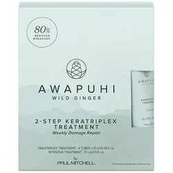 40ml Paul Mitchell Awapuhi Wild Ginger 2-Step Keratriplex Treatment (4 x 10ml)