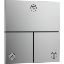 Hansgrohe ShowerSelect Comfort E Absperrventil Unterputz, Chrom, 3 Verbraucher, flache Rosette, einfache Installation
