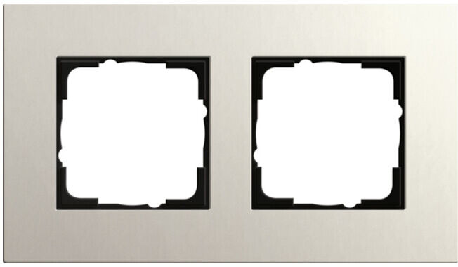 Gira Cadre de recouvrement 2 postes gris clair 0212220 (0212220)