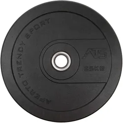 TRENDY SPORT ATS Premium Bumper Hantelscheiben 50 mm schwarz 25 kg