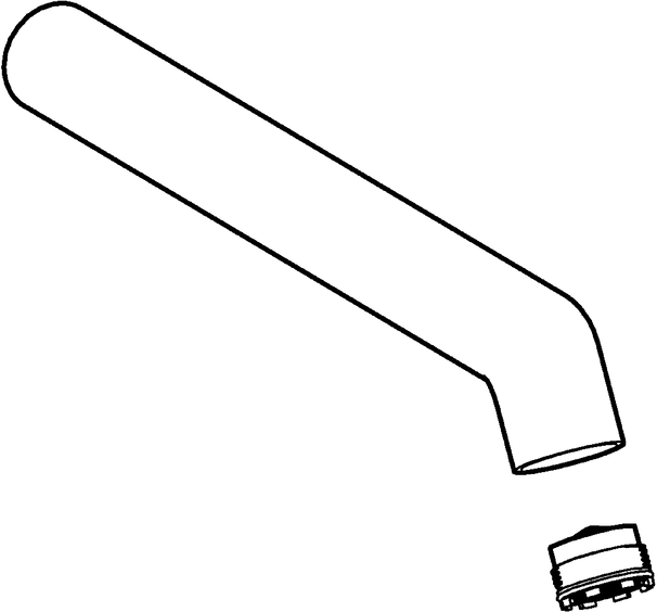 Hansa bec complet d: 22 mm 200 mm 59913441