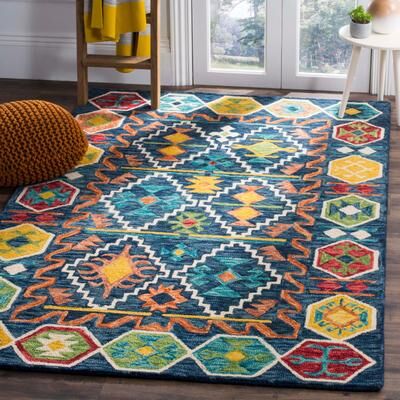 SAFAVIEH Handmade Aspen Evie Boho Tribal Wool Rug