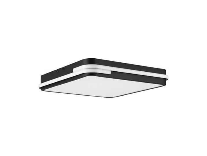 EGLO connect.z Smart Home LED Deckenleuchte Genovese-Z, ZigBee + Matter App und Sprachsteuerung Alexa, warmweiß-kaltweiß, RGB, dimmbare Deckenlampe, schwarz-weiß, 47x47 cm