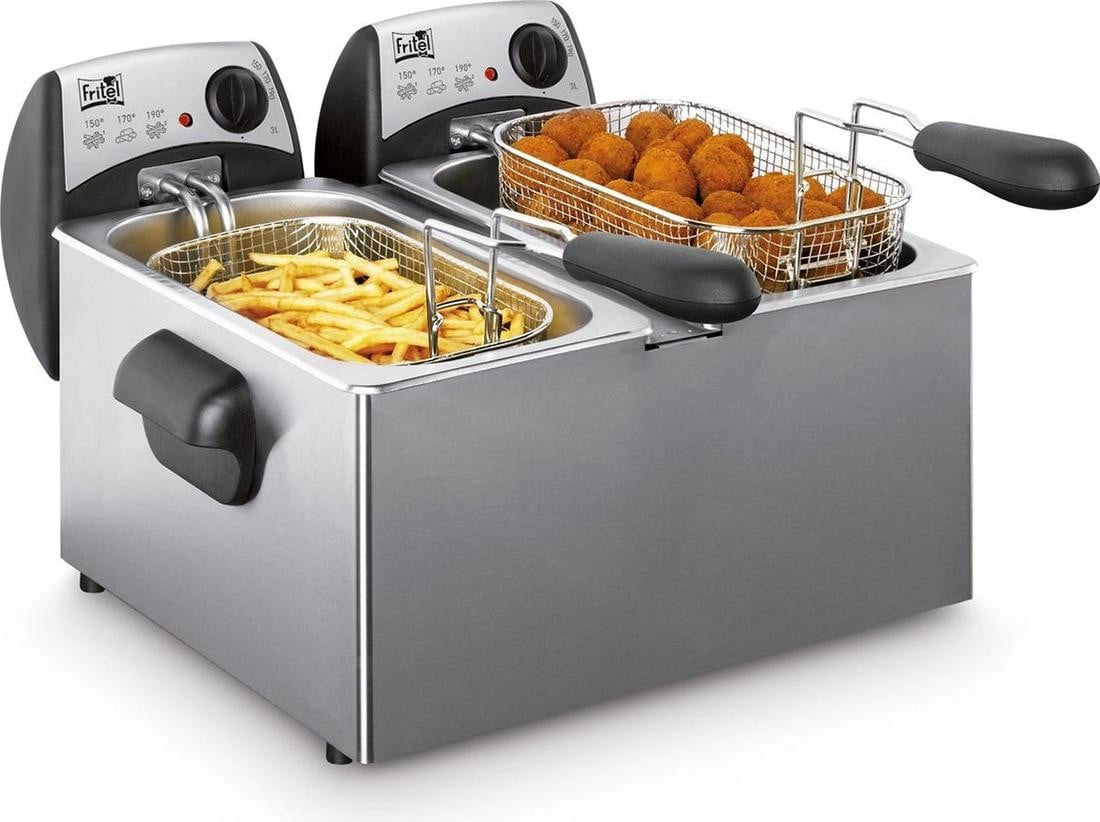 Fritel FR 1355 DUO Dubbele Frituur, 6 liter, 4400 W