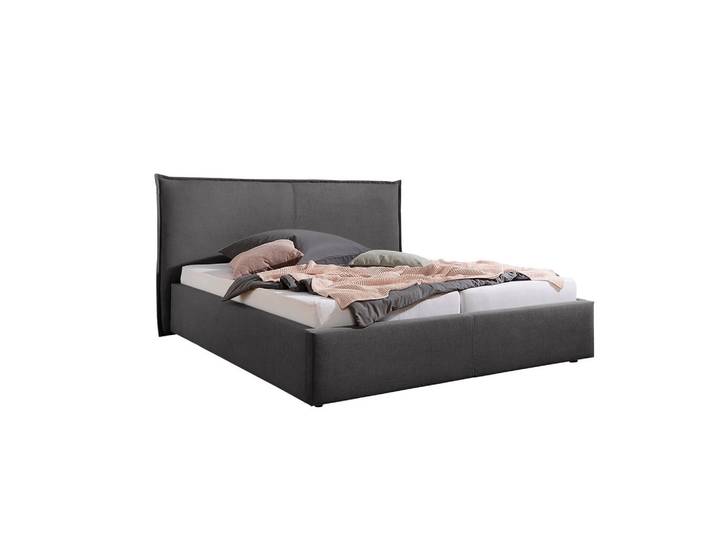 Livetastic Polsterbett Stacey, Anthrazit, Kunststoff, 160x200 cm, Made in Germany, für Lattenrost geeignet, Schlafzimmer, Betten, Polsterbetten