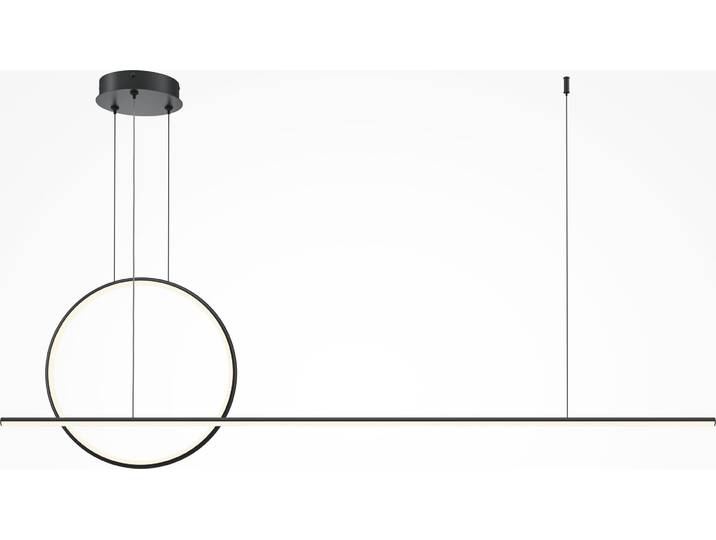 Maytoni Lampe suspendue Halo noir MOD247PL-L49BK
