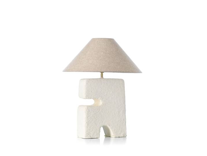Lampe de table papier mâché blanc 55x55x65cm
