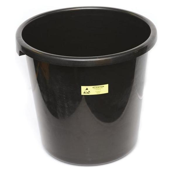RS PRO Conductive Waste Bin, dia 285mm,H 320mm (8157006)