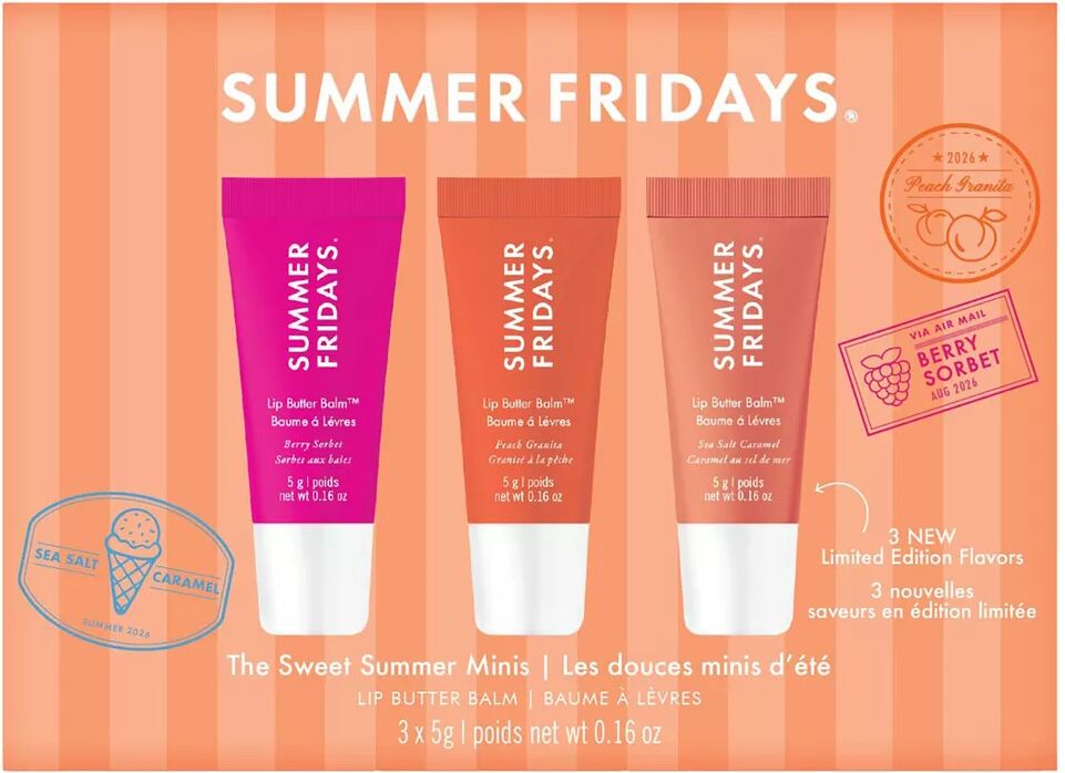 SUMMER FRIDAYS - The Sweet Summer Minis - Set mit Lippenbutterbalsam - limitierte Edition, Set, Fantasie