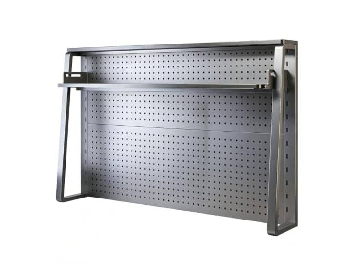 2/3 Ebenen Schreibtischablage Büro-Aufbewahrungsregal Schwarz Eckregal Verstärkter Rahmen Mit Aufhängeleiste Klein Dekorativ Für Büro und Arbeitszimmer(2-Tier,60cm/18in)