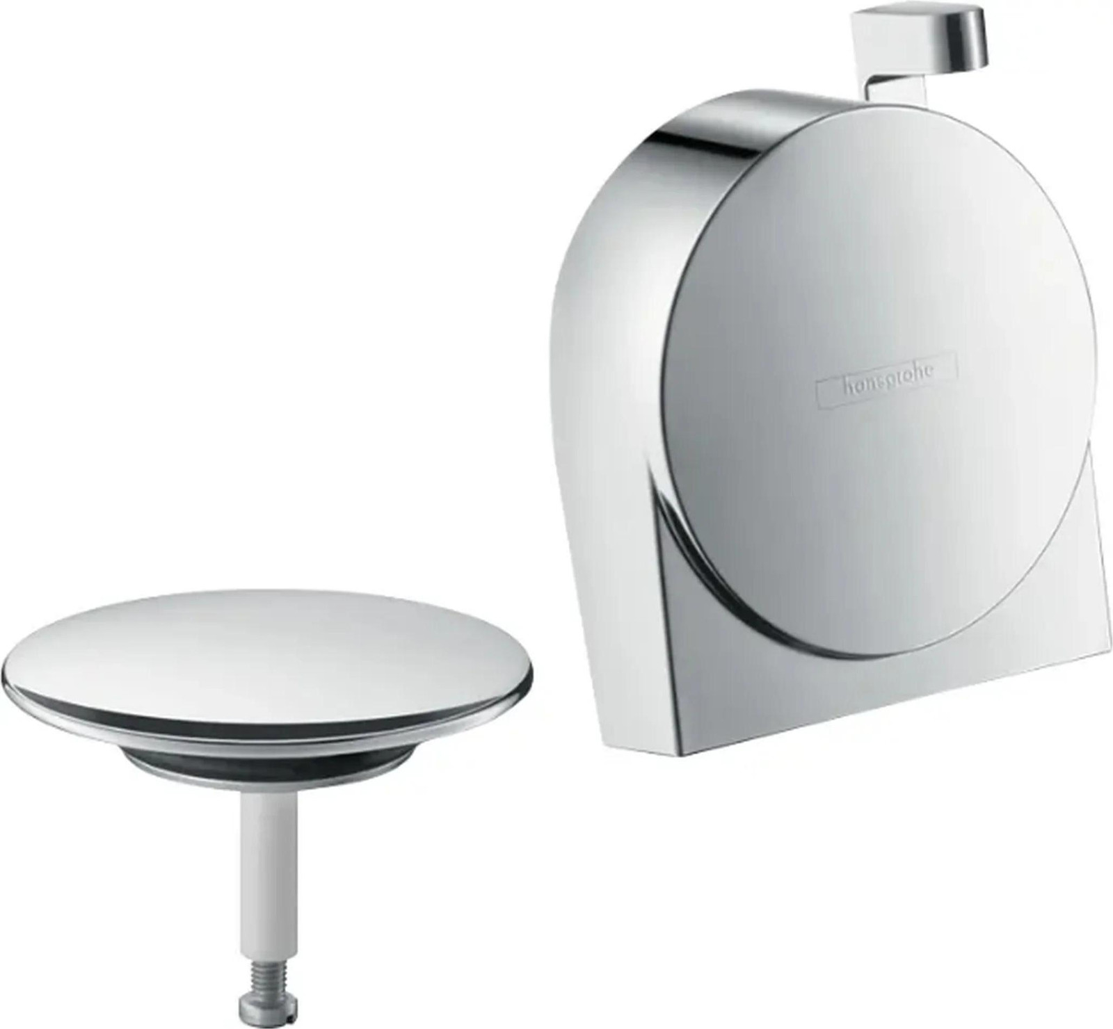 Hansgrohe Exafill S inbouwset afvoer- en overloopset, chroom, 58117000